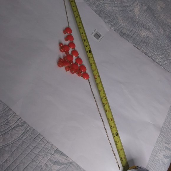 Baublebar statement necklace orangey pinkish baubles - Picture 14 of 16